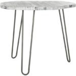 Elegant Grey & White Wash Wood Dining Table - Image 3