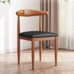 Mid Century Modern Metal Dining Chair: Elegant & Ergonomic Design - Image 3