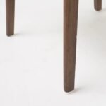 Elegant Mid Century Modern Leather Dining Chairs, Set of 2, Dark Brown - Image 5