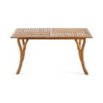 Elegant Teak Finish Acacia Wood Outdoor Dining Table - Image 2