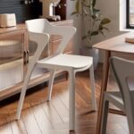 Minimalist Modern Nordic Dining Chair - Ergonomic Plastic Accent Chair for Home and Office - Image 4