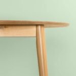 Modern 42" Round Wood Dining Table - Image 5