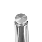 Elegant Round Glass Dining Table with Cross Leg Design - Image 7