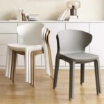 Modern Minimalist Plastic Dining Chair - Perfect for Parties, Beach, and Balcony - Image 3