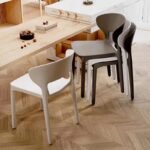 Modern Minimalist Plastic Dining Chair - Perfect for Parties, Beach, and Balcony - Image 5