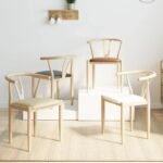 Luxurious Nordic-Style Leather Dining Chair with Armrests - Image 7