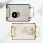 Elegant Acrylic Gold-Plated Serving Tray – Versatile and Eco-Friendly Household Accessory - Image 7