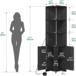 Modern LED-Lit Corner Cabinet - Image 3