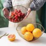 Metal Wire Fruit & Snack Storage Basket - Modern Nordic Design, Multi-Functional Kitchen Organizer - Image 3
