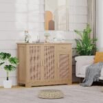 Bohemian Rattan-Decorated Multi-Purpose Storage Cabinet - Image 7