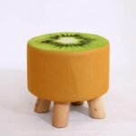 Charming Countryside Round Wood Stool - Image 3