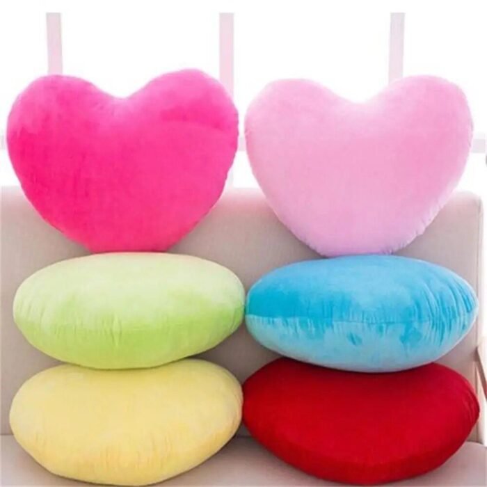 Charming Heart-Shaped Plush Pillow - Image 2