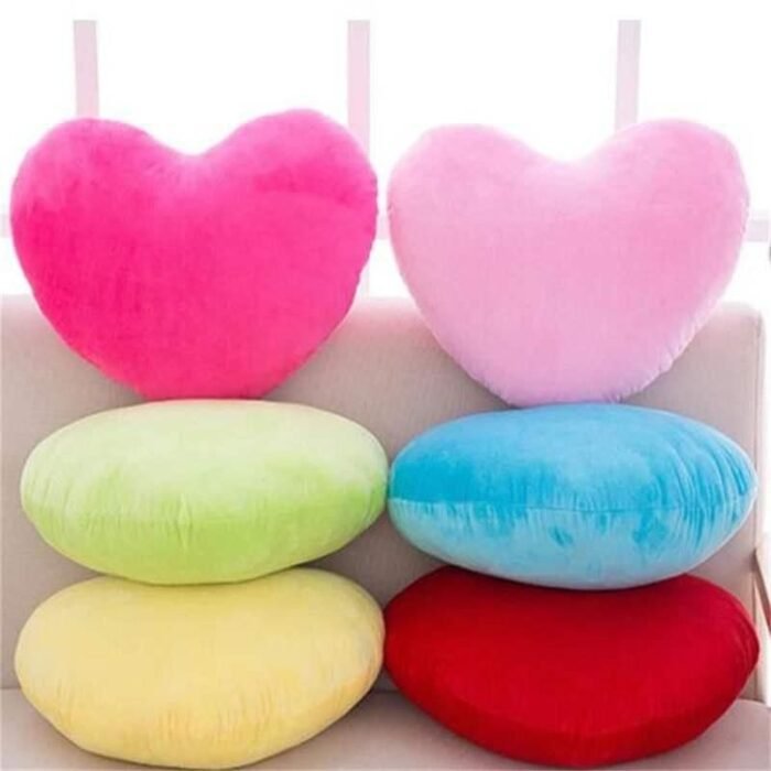 Charming Heart-Shaped Plush Pillow - Image 1