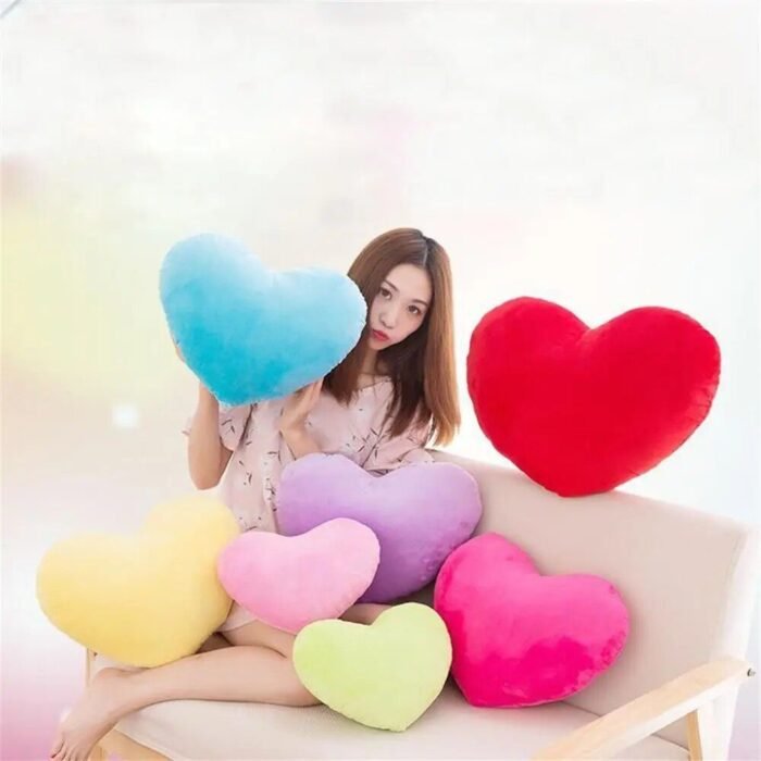 Charming Heart-Shaped Plush Pillow - Image 4