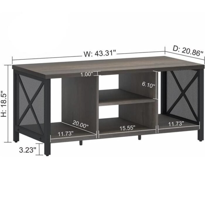 Elegant Farmhouse Walnut Brown Coffee Table - Image 3
