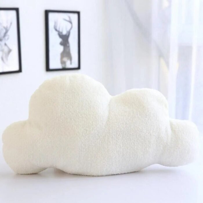Cloud-Shaped Plush Throw Pillow - Image 2