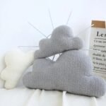 Cloud-Shaped Plush Throw Pillow - Image 3