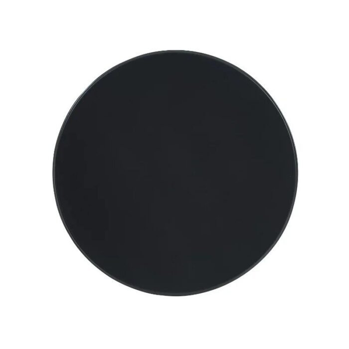 Elegant Black Round Side Table with Shelf, 24-Inch Height - Image 7