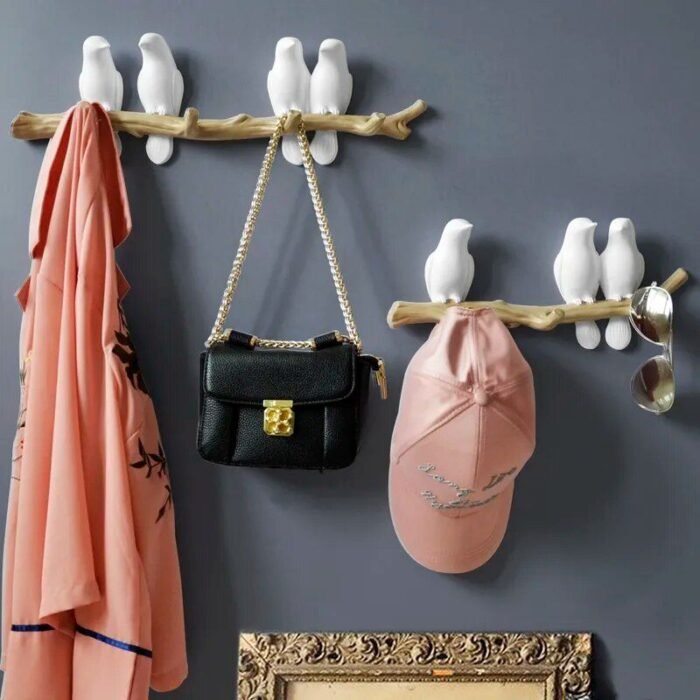 Charming Resin Bird Wall Hanger - Decorative Key, Towel, and Clothes Hook - Image 4