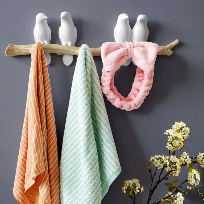 Charming Resin Bird Wall Hanger - Decorative Key, Towel, and Clothes Hook - Image 7