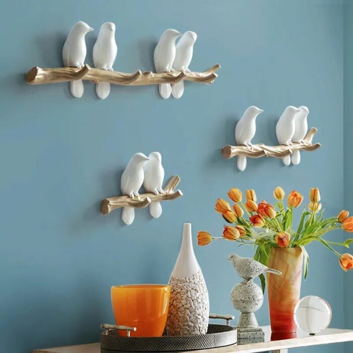 Charming Resin Bird Wall Hanger - Decorative Key, Towel, and Clothes Hook - Image 5