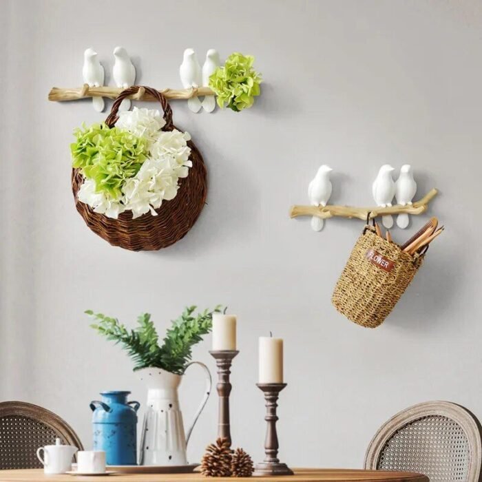 Charming Resin Bird Wall Hanger - Decorative Key, Towel, and Clothes Hook - Image 6