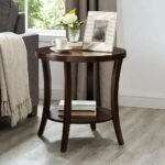 Modern Minimalist Oval Coffee Table with Storage Shelf - Image 2