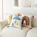 Bohemian Moon & Sun Tassel Throw Pillow Cover - Image 3