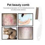 Ultimate Pet Shedding & Flea Comb - Stainless Steel Grooming Tool for Dogs and Cats - Image 4