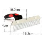 Stainless Steel Pet Hair Removal Comb - Perfect Grooming Solution for Large Dogs - Image 7