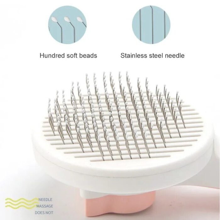 Efficient Self-Cleaning Slicker Brush for Cats and Dogs - Perfect for Tangled Fur - Image 4