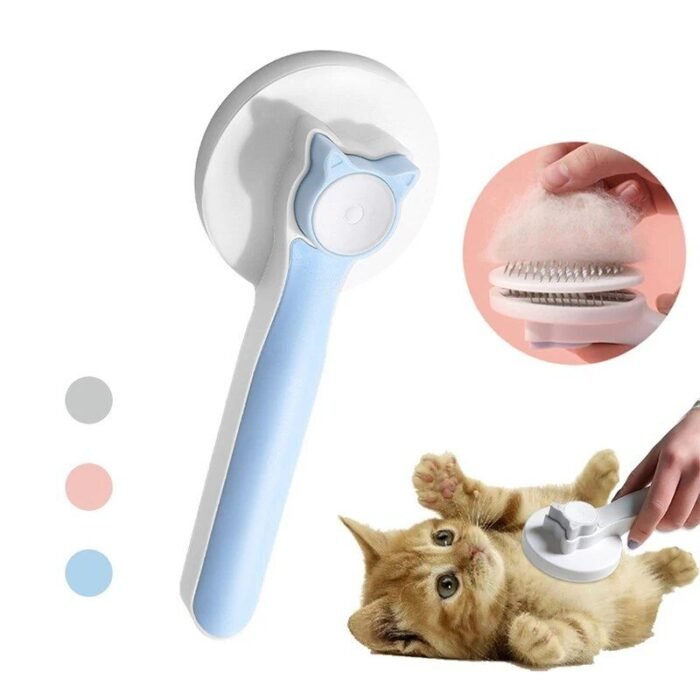 Efficient Self-Cleaning Slicker Brush for Cats and Dogs - Perfect for Tangled Fur - Image 2