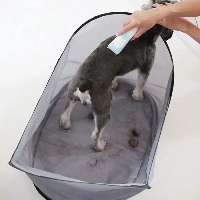 Foldable Pet Salon Hair Storage Net Bag - Image 4