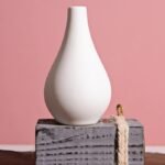 Modern Nordic White Ceramic Vase - Image 4