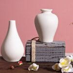 Modern Nordic White Ceramic Vase - Image 5