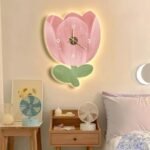 Modern Minimalist Crystal Porcelain Wall Clock with Decorative Lighting - Image 6