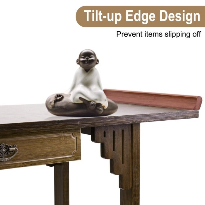 Elegant 32" Bamboo Console Table for Living Room, Hallway, and Entryway - Image 6