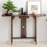 Elegant 32" Bamboo Console Table for Living Room, Hallway, and Entryway - Image 2