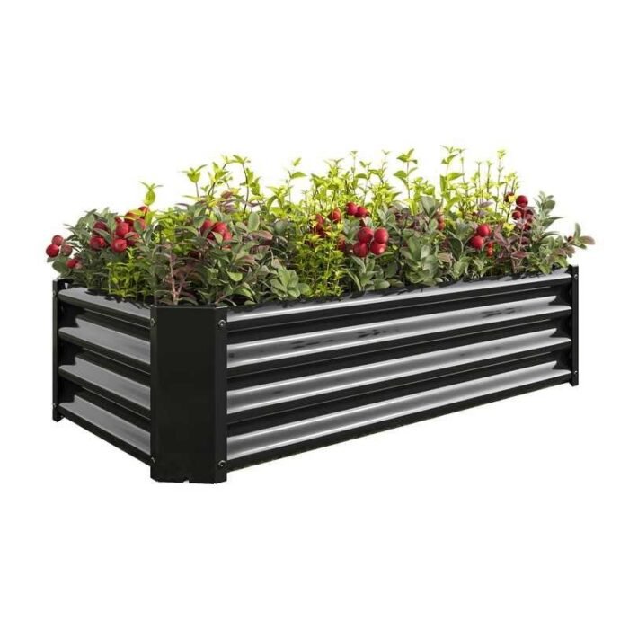Durable Outdoor Metal Planter Box - 4ft x 2ft - Perfect for Vegetables, Flowers & Herbs - Image 1
