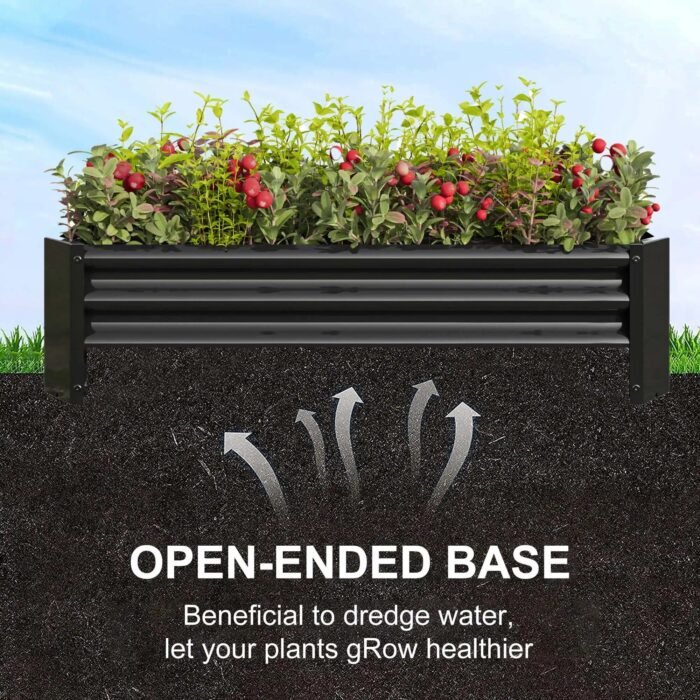 Durable Outdoor Metal Planter Box - 4ft x 2ft - Perfect for Vegetables, Flowers & Herbs - Image 6