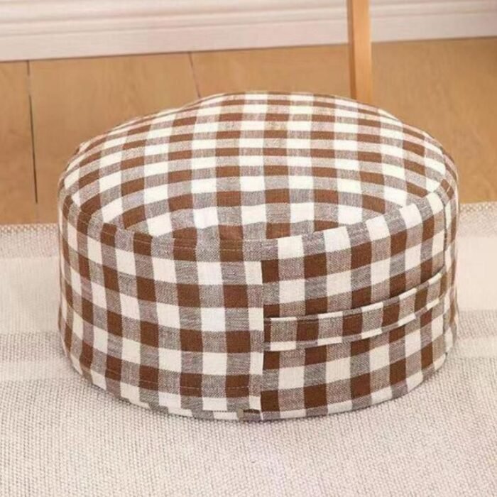 Chic Lattice Round Stool - Image 1