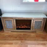 Elegant Mirrored TV Stand