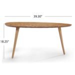 Elegant Antique Cherry Round Coffee Table - Image 3