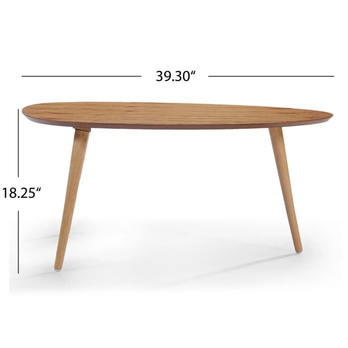 Elegant Antique Cherry Round Coffee Table - Image 3