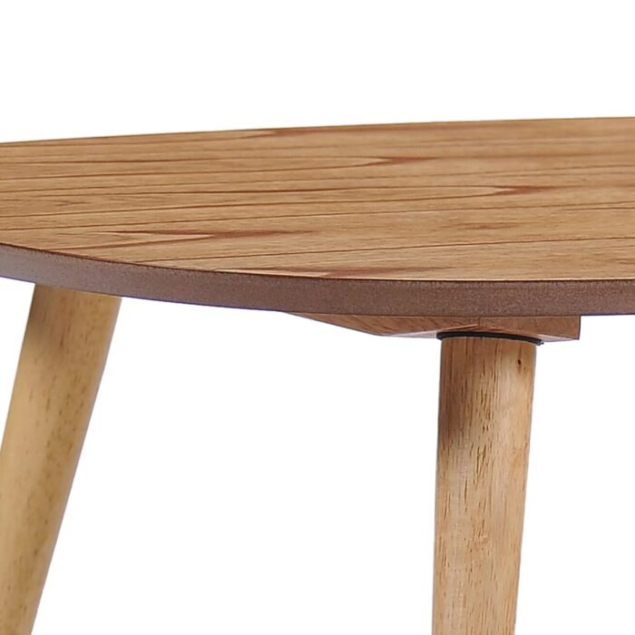 Elegant Antique Cherry Round Coffee Table - Image 6