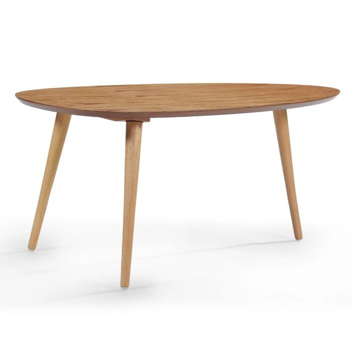 Elegant Antique Cherry Round Coffee Table - Image 5