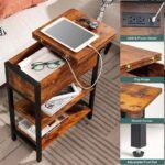Multi-Functional End Table with Built-In Charging Station and Adjustable Height - Image 5
