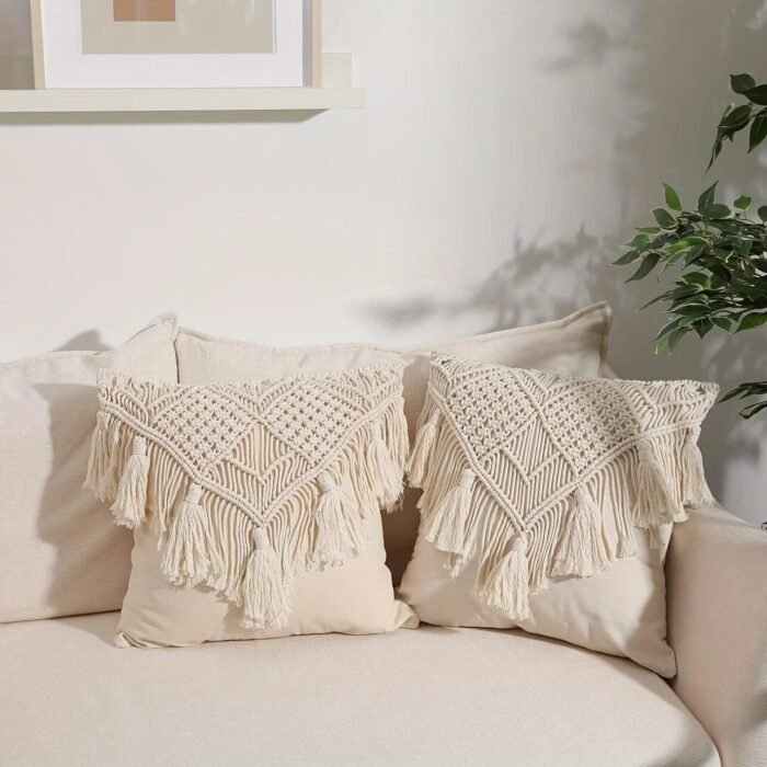 Bohemian Tassel Throw Pillow Cover - Image 7