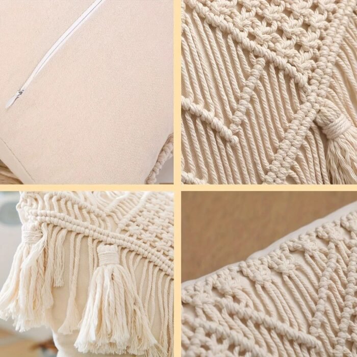 Bohemian Tassel Throw Pillow Cover - Image 4