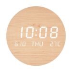 Modern Nordic-Style LED Digital Wall Clock with Temperature Display - Image 7